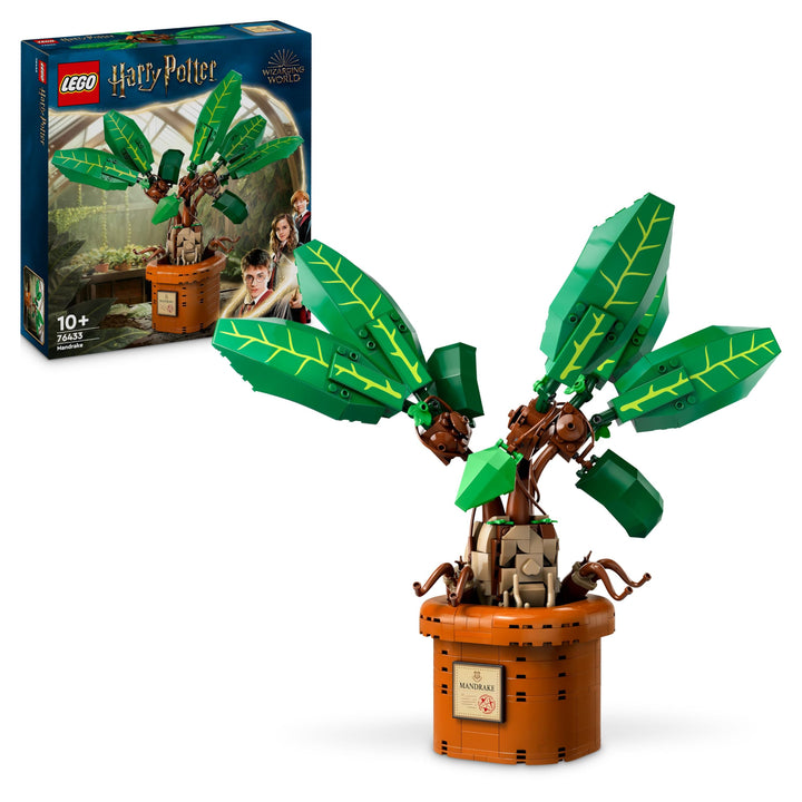 LEGO Harry Potter Zaubertrankpflanze: Alraune, Pflanzen-Spielzeug mit Topf, magisches Geschenk für M