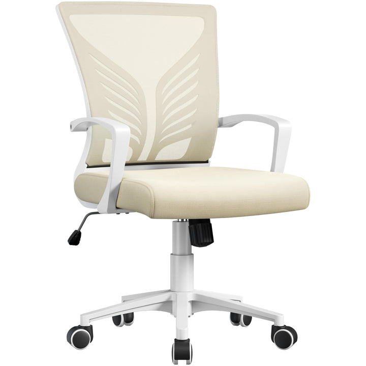 Yaheetech Bürostuhl Ergonomisch Schreibtischstuhl mit Schaukelfunktion Drehstuhl mit Gepolstertem Si