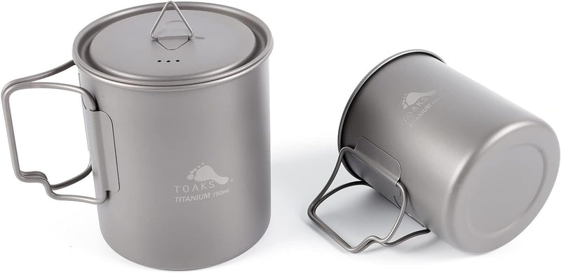 TOAKS Titan Topf 750 ml und Camping Tasse 450 ml Kombi-Set