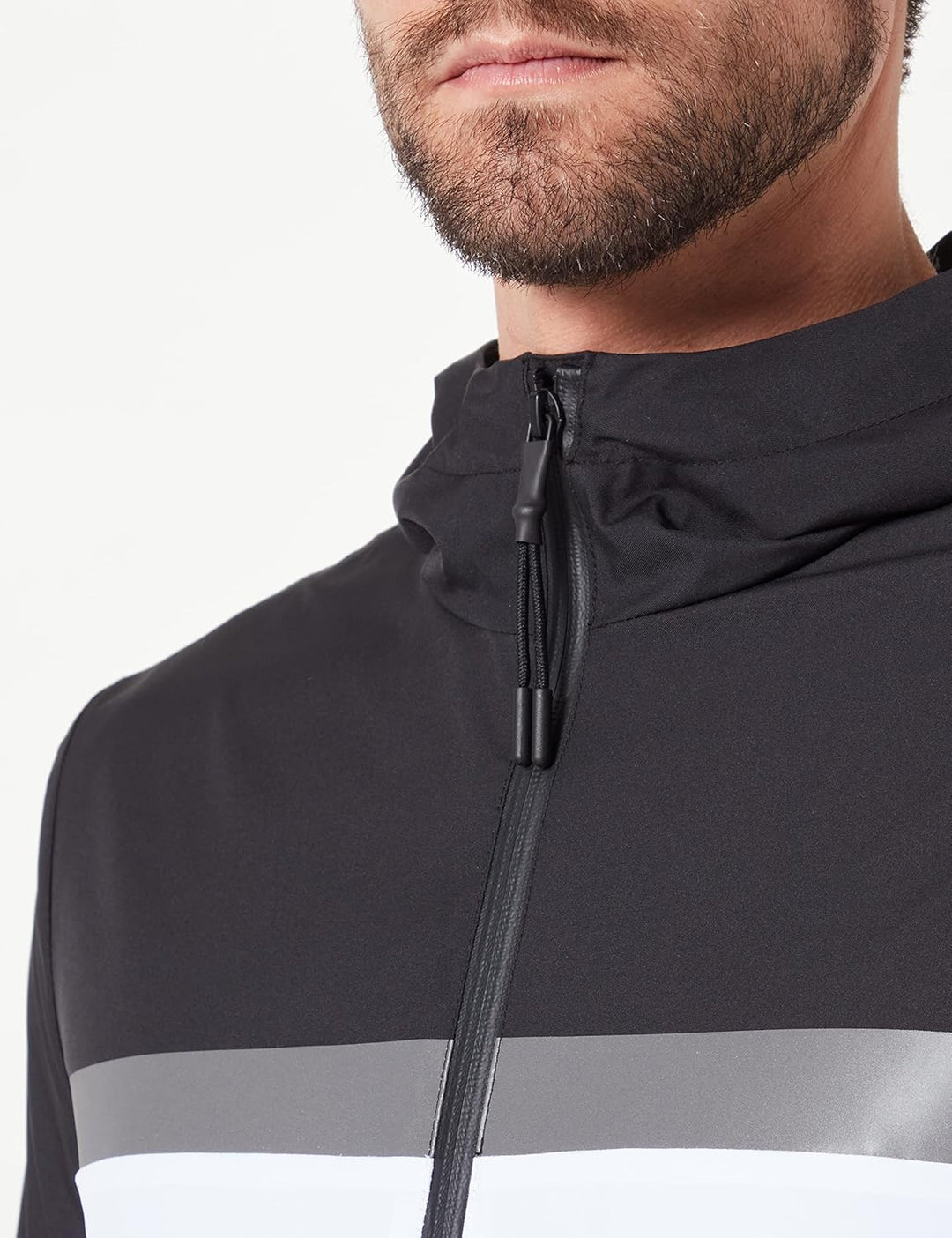 Geox Herren M Ionio Jacket 52 Black/Brilliant Whit, 52 Black/Brilliant Whit