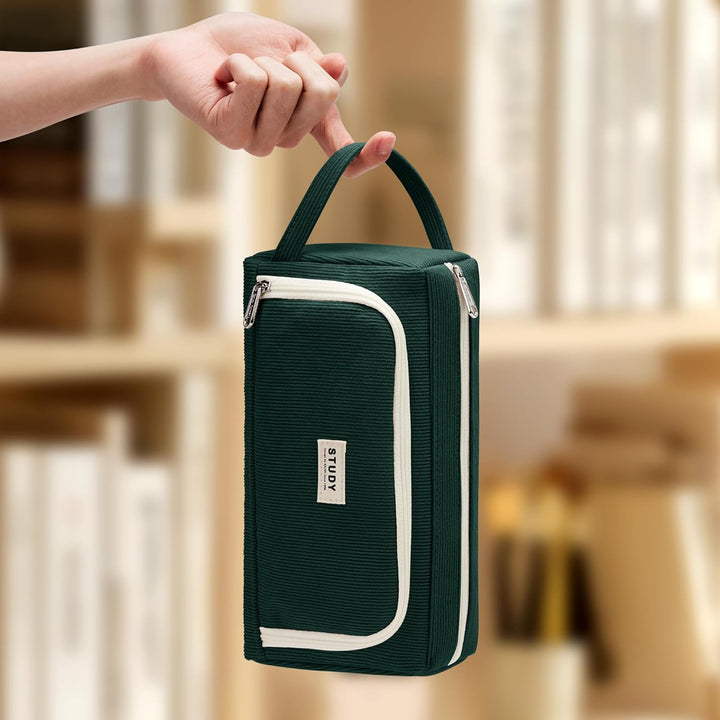 KALIDI Federmäppchen Mäppchen Federtaschen 2 Fächer, extra gross Pencil Case Stifte Etui Schule, Aes