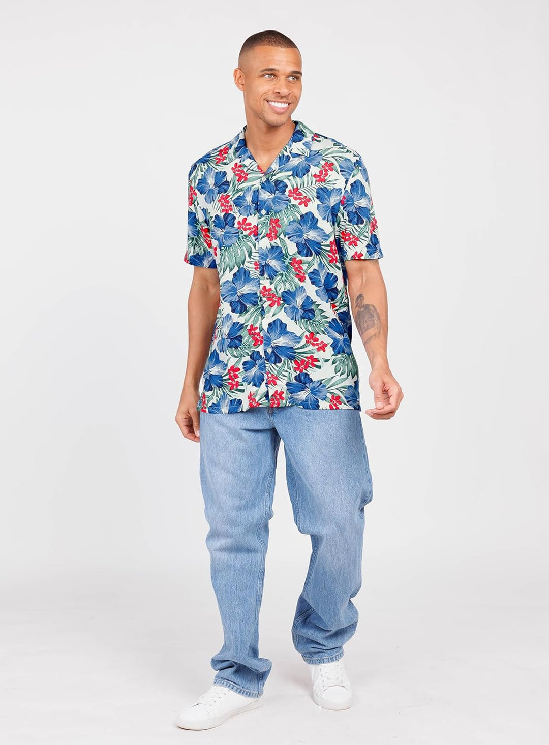 KEY LARGO Herren MSH Curacao Shortsleeve Hemden M White (1000), M White (1000)