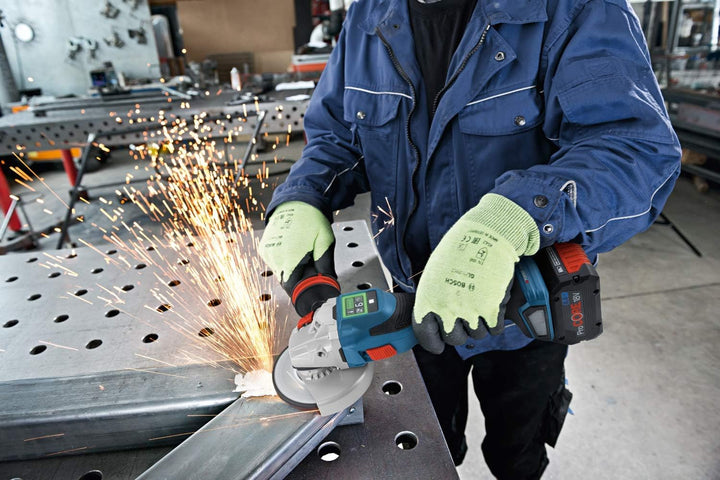 Bosch Professional BITURBO Akku-Winkelschleifer GWS 18V-15 SC (Scheiben-Ø 125 mm, Connectivity-Modul