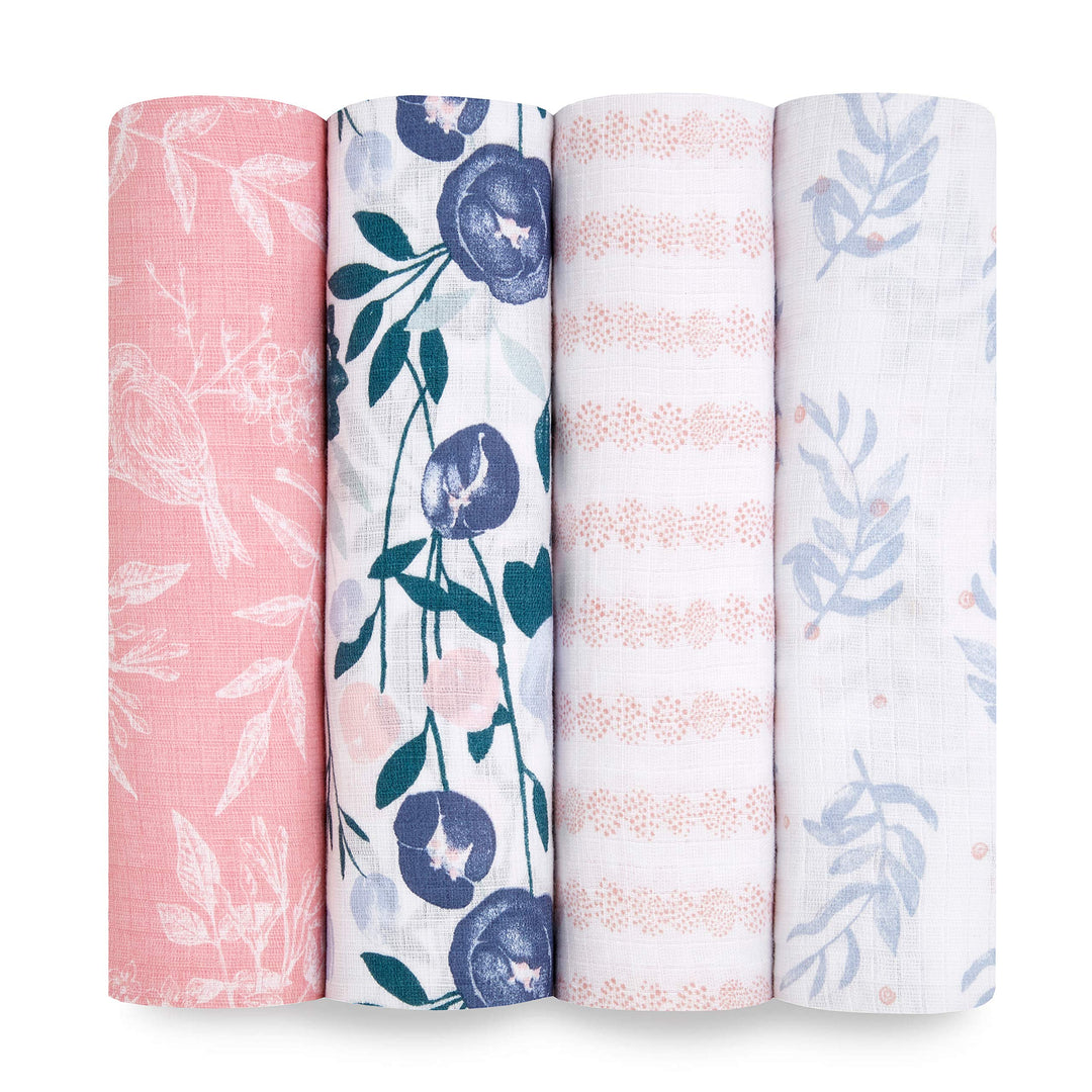 aden + anais essentials Pucktücher, Wickel- und Schmusedecke für Mädchen und Jungen, Baby-Wickeltuch