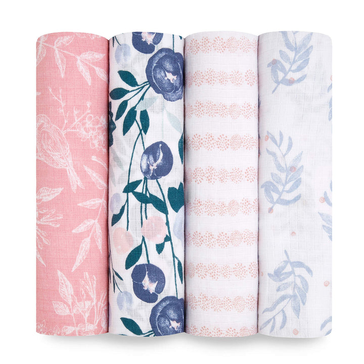 aden + anais essentials Pucktücher, Wickel- und Schmusedecke für Mädchen und Jungen, Baby-Wickeltuch