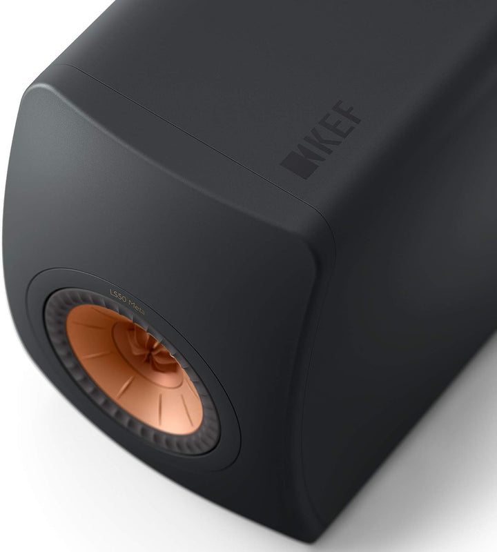 KEF LS50 Meta Regallautsprecher Carbon Black, Monitorlautsprecher | HiFi | Heimkino | 40-100 Watt, C