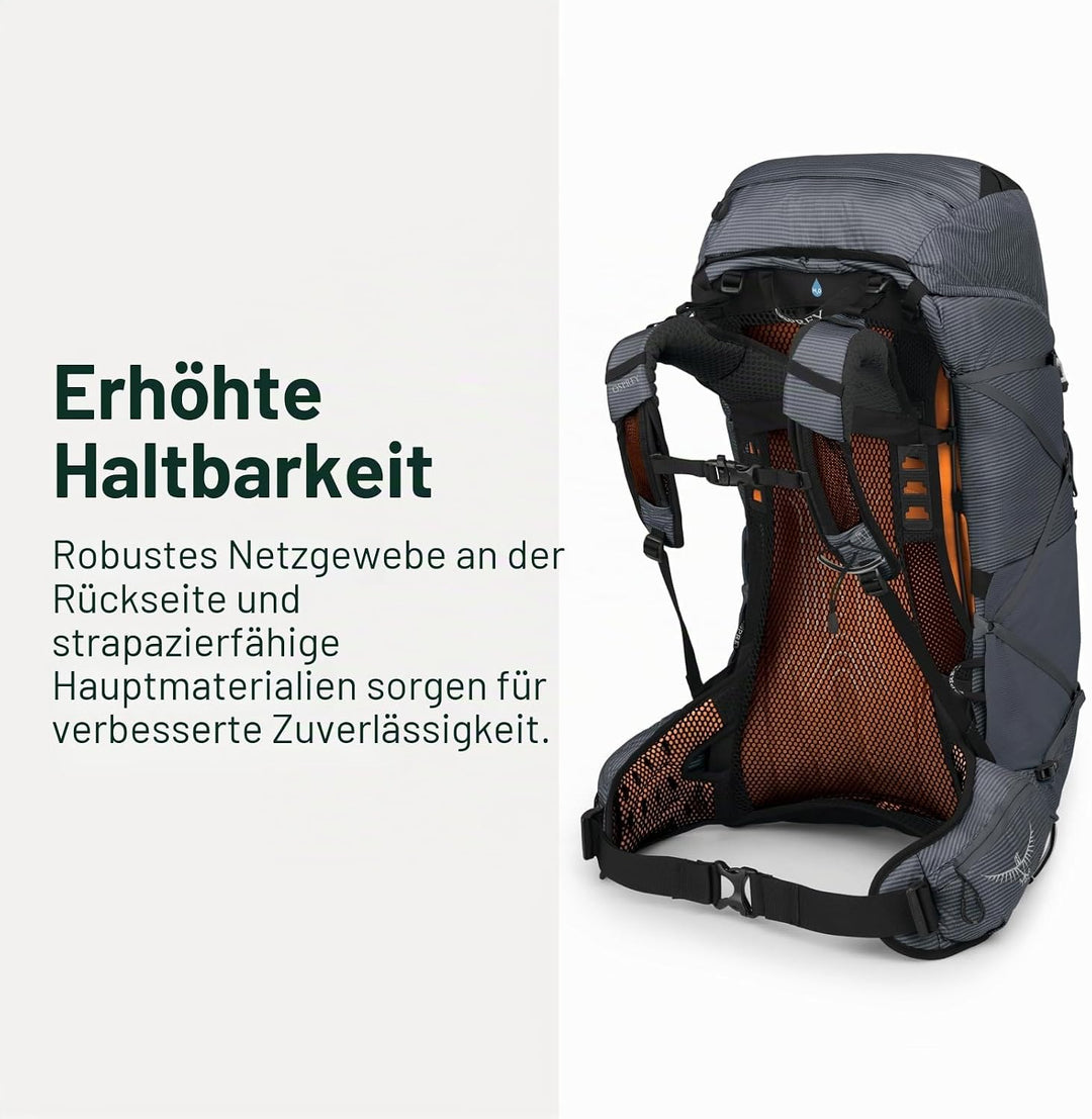 Osprey Herren Rucksack Exos 58 Tungsten Grau, Dunkelgrau