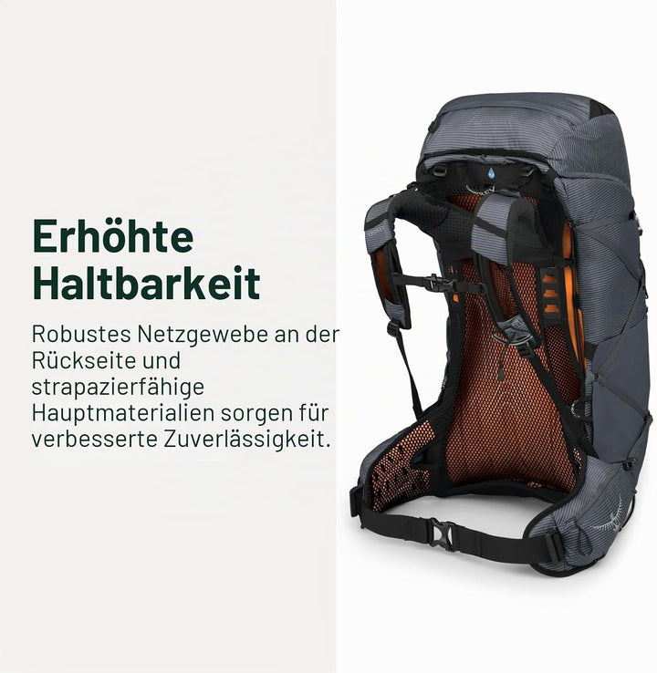 Osprey Herren Rucksack Exos 58 Tungsten Grau, Dunkelgrau