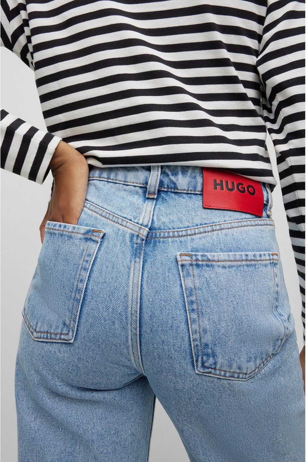 HUGO Damen Pants 27W / 34L Blau, 27W / 34L Blau