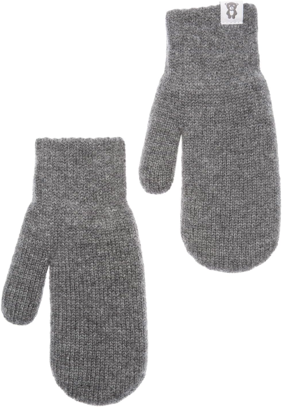 KNITAS Doppellagen Strickhandschuhe aus Wolle für Baby Kleinkind I Winter Warme Gestrickte Handschuh