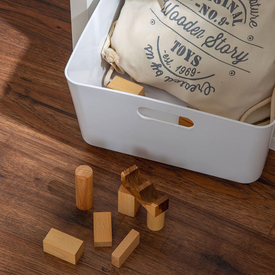 #11 3x Ordnungsbox - 15 cm hoch - Anthrazit - 30 x 30 cm - Ordnungskorb - Regalorganizer Wandregal B