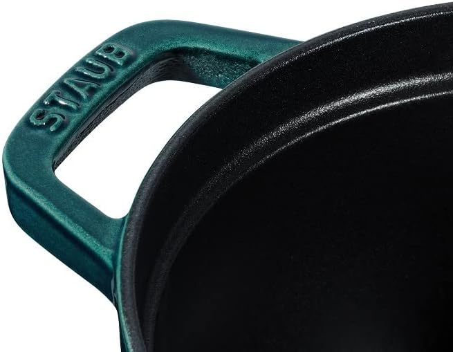 STAUB Gusseisen Bräter/Cocotte, Oval 37 cm, 8 L, Aromaregen Funktion, Für alle Herdarten geeignet, L