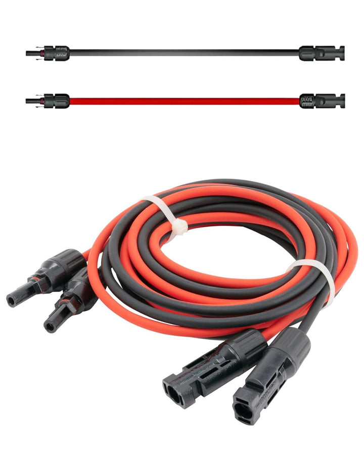 Premium Verlängerungskabel 4mm² inkl. Solarstecker 2x4m – TÜV Rheinland geprüft – UV-beständig & fle