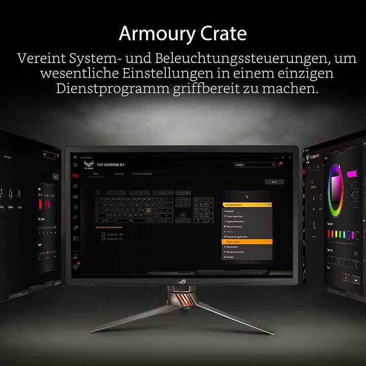 ASUS Tastatur K1 Gaming Keyboard französisches Layout 90MP01X0-BKFA00, Schwarz