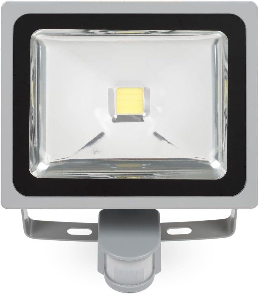 LED-Strahler 30 Watt mit Infrarot-Bewegungsmelder Flutlicht Baustrahler Scheinwerfer Strahler - POWL