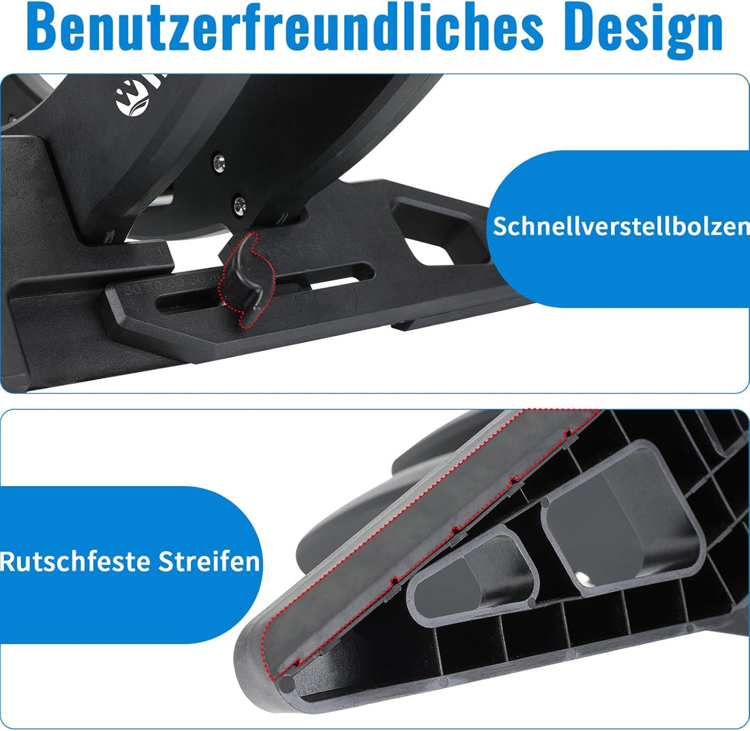 WILDKEN Fahrradständer Boden für Mountainbikes Rennräder MTB 25-80mm Fahrradreifen, Verstellbare Was