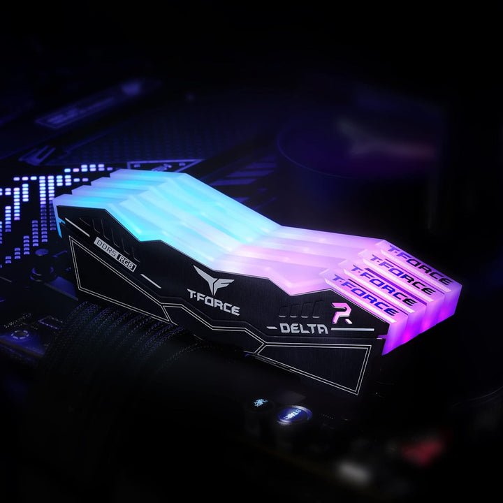 Team Delta RGB Black 32GB DDR5 7800-38, (2x16GB), FF3D532G7800HC38DDC01 32GB(2x16GB) DDR5 7800MHz 38