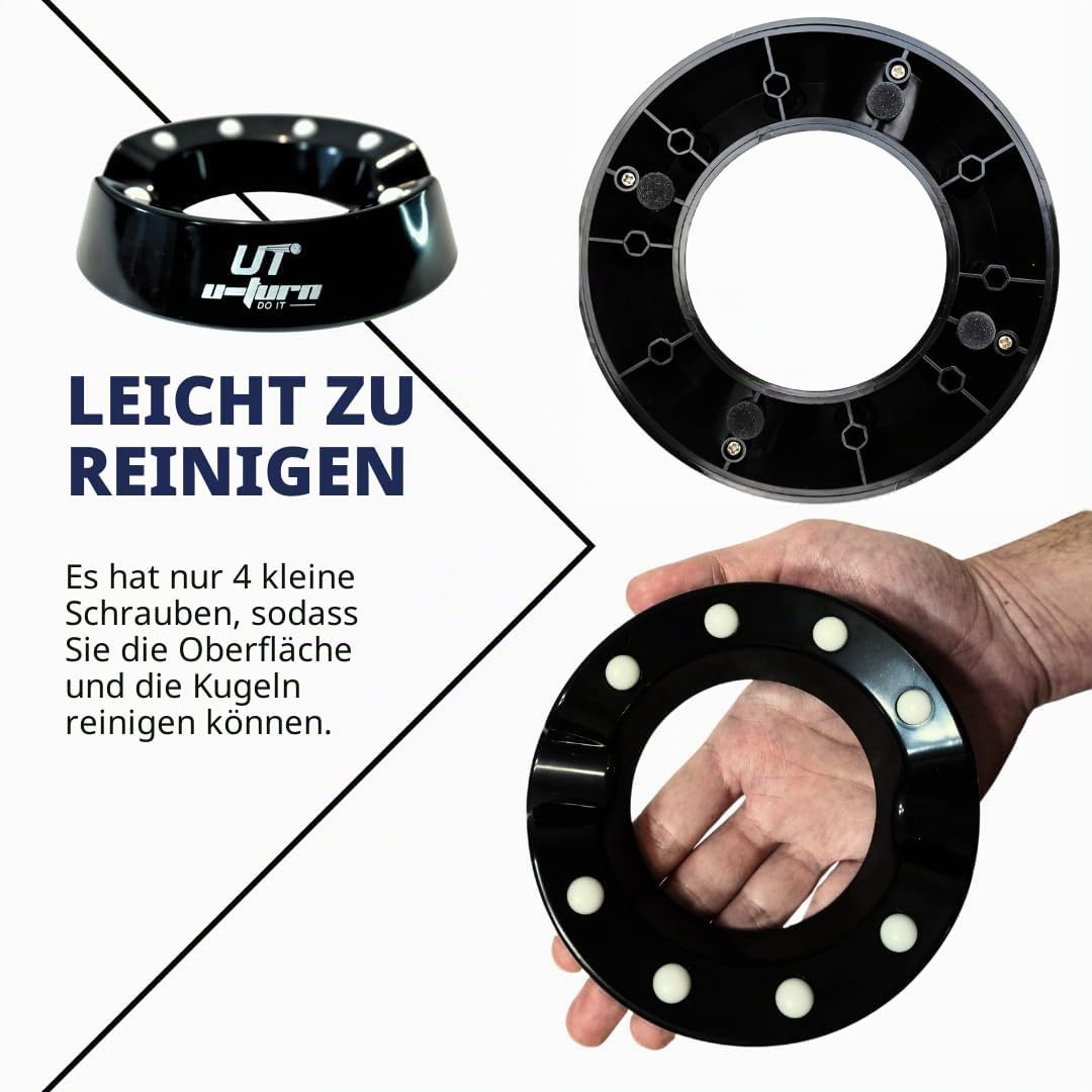 Generisch Base GIRATORIA Bolos, Accesorios de Bowling, Bolas, Mantenimiento, Limpieza, Pulido, Lijad