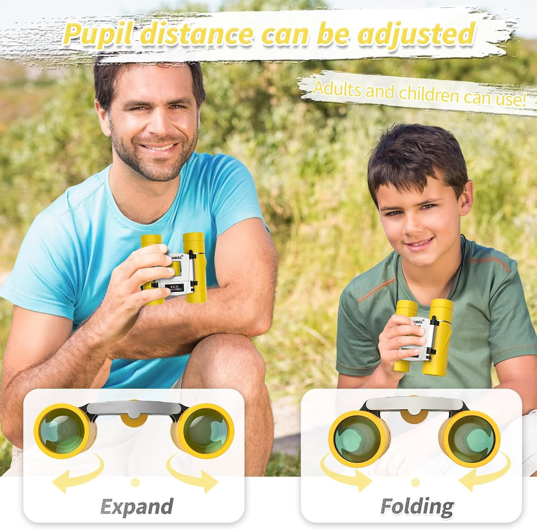USCAMEL Fernglas für Kinder und Erwachsene, 8×21 Mini Fernglas Kompakt Wasserdichtes für Vogelbeobac