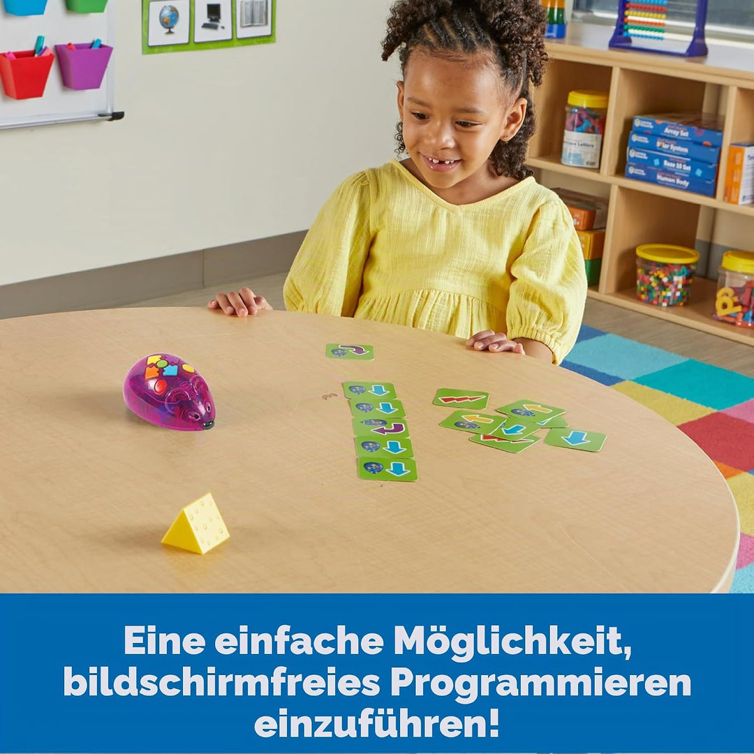 Learning Resources Code & Go Roboter-Maus, wiederaufladbar, Spielzeug für 4-jährige Jungen und Mädch