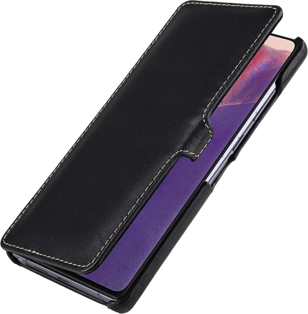 STILGUT Book Case kompatibel mit Samsung Galaxy Note 20 Hülle aus Leder mit Clip-Verschluss, Lederhü