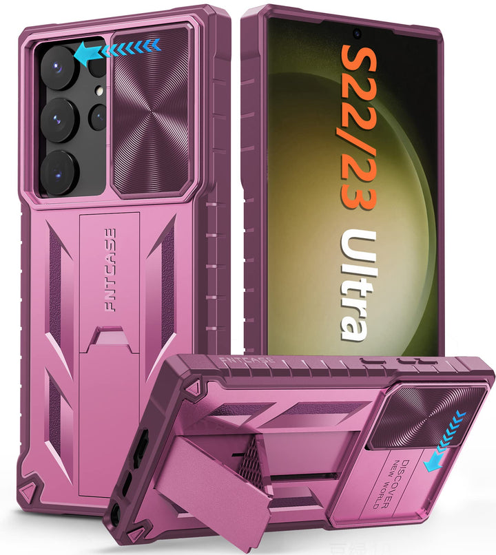 FNTCASE Für Samsung Galaxy S23-Ultra Hülle: S22 Ultra Militärqualität Stossfest Schutz Handyhülle mi