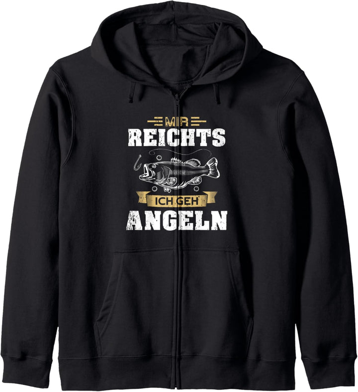 Mir reicht's ich geh Angeln Kapuzenjacke