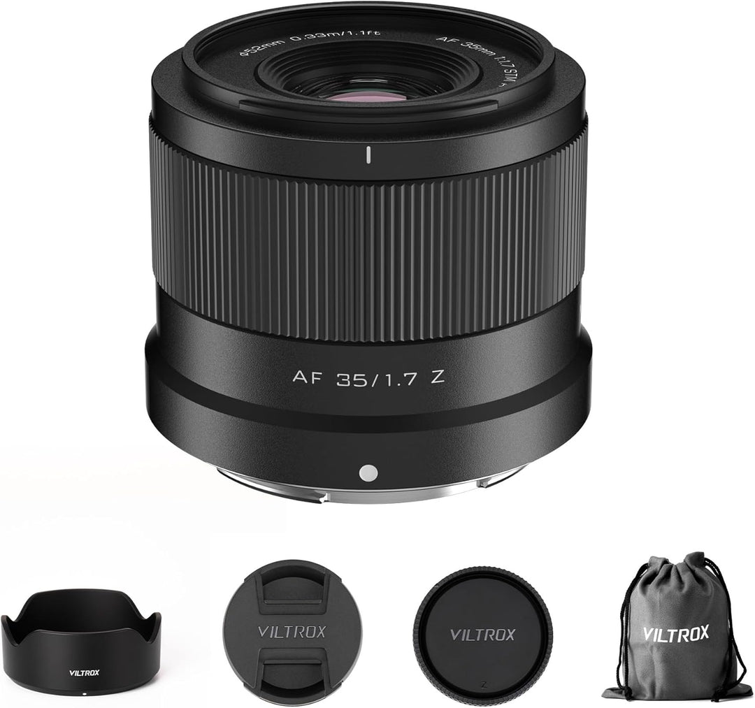 VILTROX 35mm f1.7 Z, AF 35mm F1.7 Z-Mount für Nikon Z Mount, Autofokus APS-C Objektiv für Nikon Z7 I