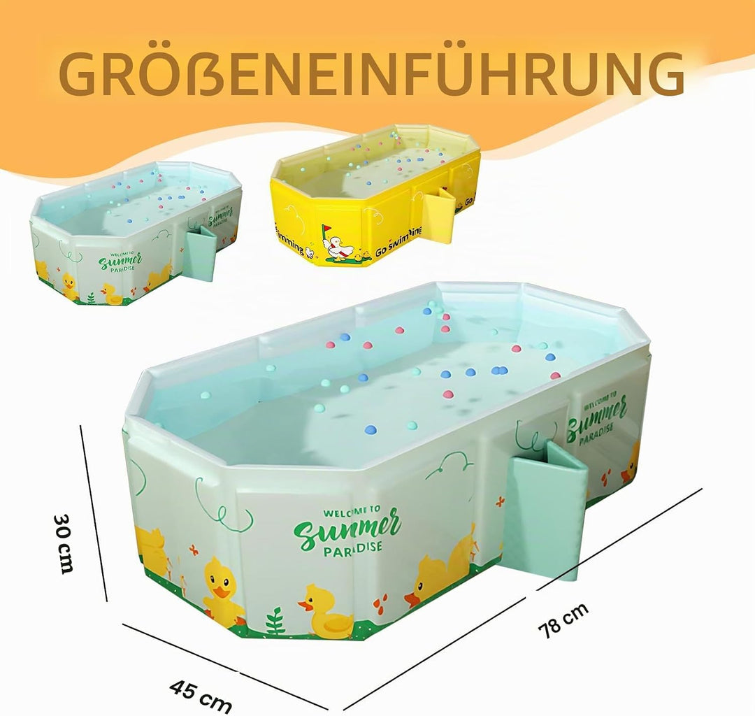 Babywanne, Faltbare Badewanne, Grosse Kleinkind Badewanne, Tragbare mit Ablassschraube von Kindern i