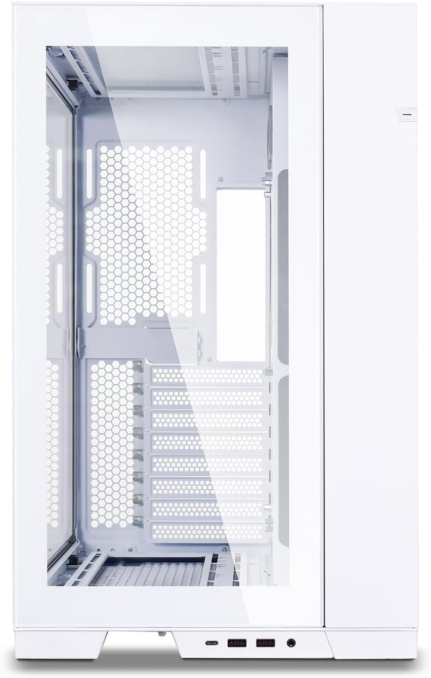 Lian Li ATX O11 Dynamic EVO Midi-Tower Weiss - PC-Gehäuse mit 2-Kammer-Design, E-ATX, ATX, Micro-ATX
