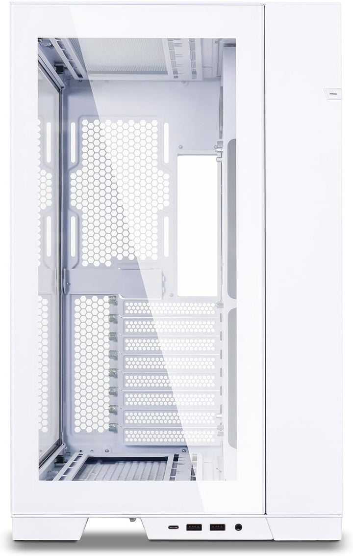 Lian Li ATX O11 Dynamic EVO Midi-Tower Weiss - PC-Gehäuse mit 2-Kammer-Design, E-ATX, ATX, Micro-ATX