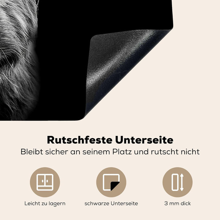 KitchenYeah© Herdabdeckplatte Einteilig Ceranfeld Abdeckplatte Küche Ceranfeldabdeckung Anti Rutsch