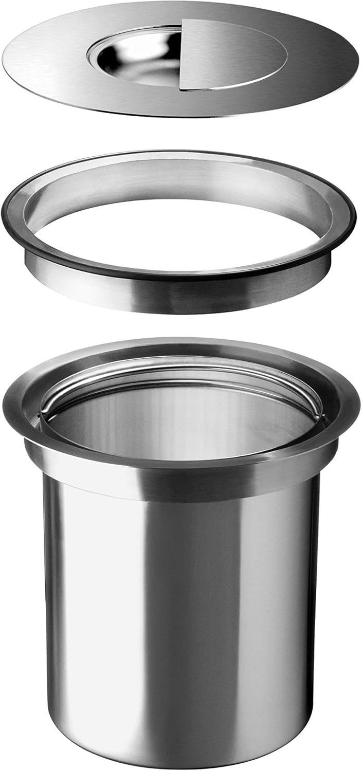 BLANCO SOLON-IF | Edelstahl | 30er Unterschrank | System zur Montage in Arbeitsplatten | 1 x 7l Eime