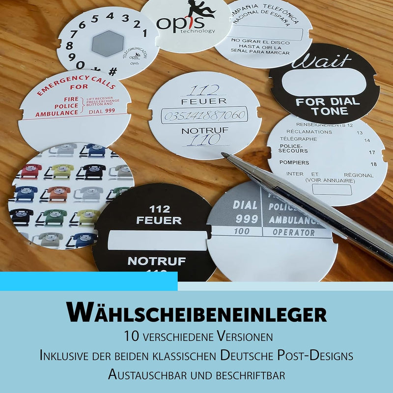 Retro Telefon Wählscheibe/Festnetztelefon Retro/Telefon mit Schnur/Telefon mit Wählscheibe/Telefon R