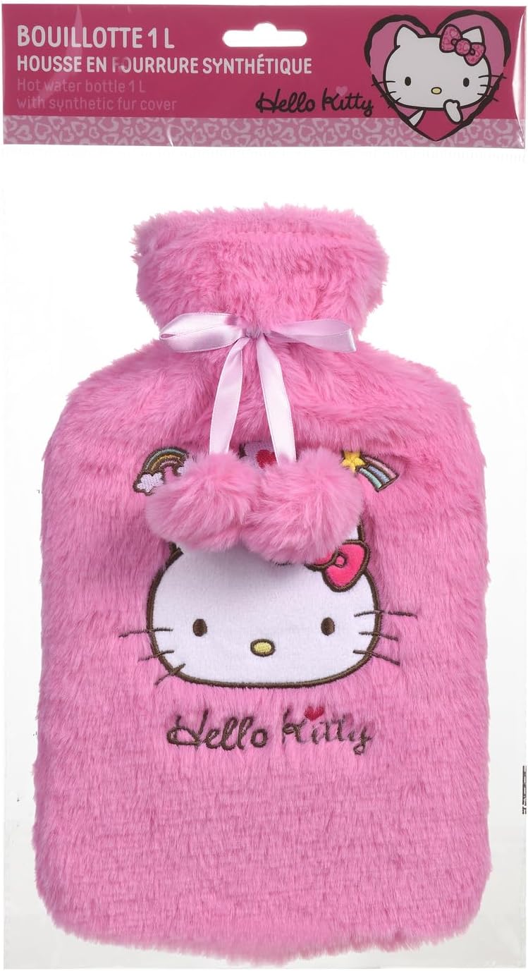Take Care - Hello Kitty, Wärmflasche mit Bezug, Wärmflasche für Therapie, Warmwasser, Gummi, kalt, W