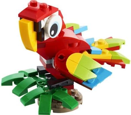 Lego Creator 3-in-1 Set: Majestätischer Tiger 31129 + Tropischer Papagei 30581(Polybag), für Kinder