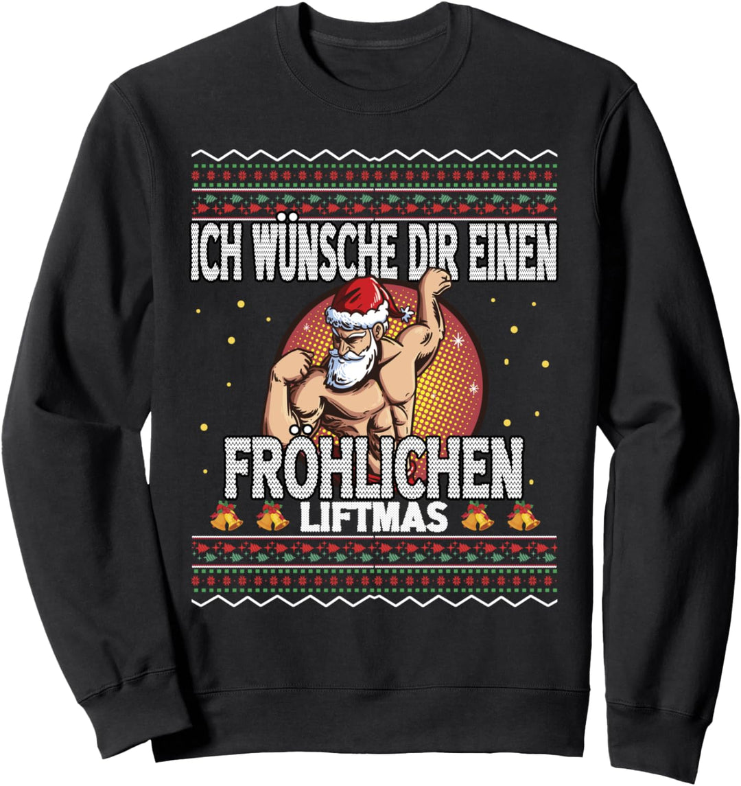 Ugly Christmas Gym Fitness Sport Muskeln Weihnacht Spruch Sweatshirt