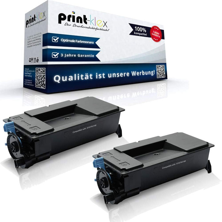 2X Print-Klex Tonerkartuschen kompatibel für Kyocera ECOSYS P 3060 DN P 3145 DN P 3150 DN P 3155 DN