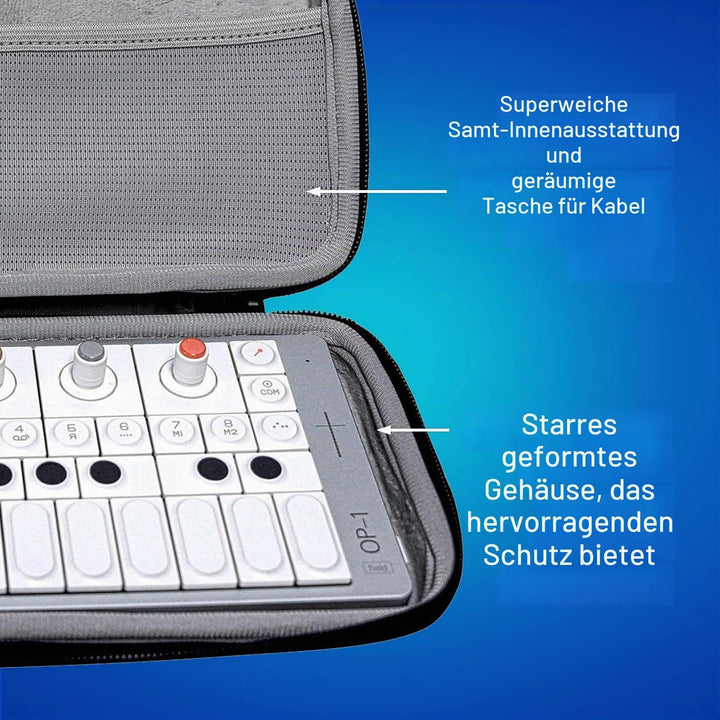Analog Cases Glide Case für Teenage Engineering OP-1 oder vergleichbare Synthesizer (Transporttasche