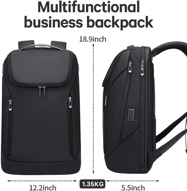 BANGE Business-Smart-Rucksack, wasserdicht, 39,6 cm (15,6 Zoll), Laptop-Rucksack mit USB-Ladeanschlu