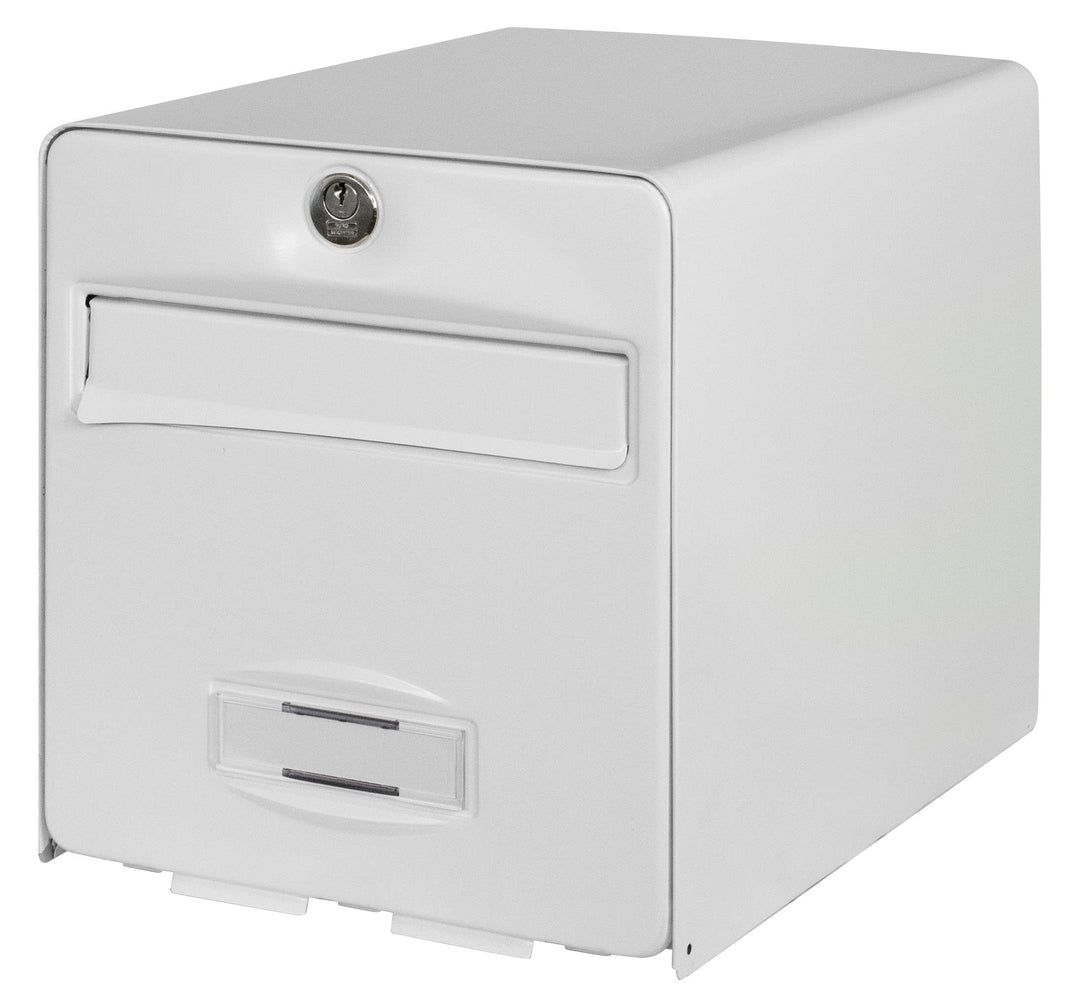 BURG-WÄCHTER Briefkasten La Poste, 2 Türen, 509 BL Balthazar, Weiss, aus verzinktem Stahl, mit Tür z