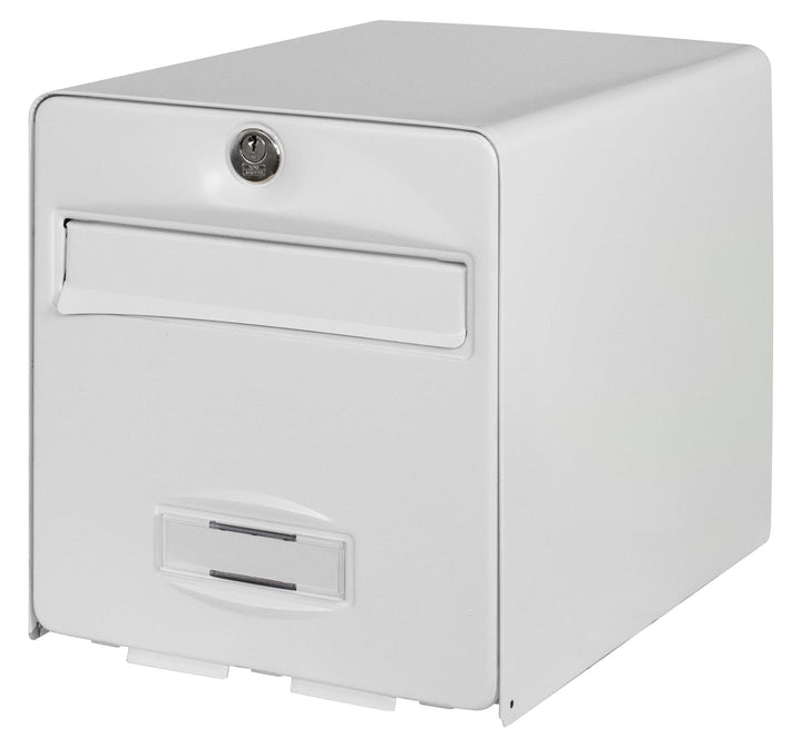 BURG-WÄCHTER Briefkasten La Poste, 2 Türen, 509 BL Balthazar, Weiss, aus verzinktem Stahl, mit Tür z