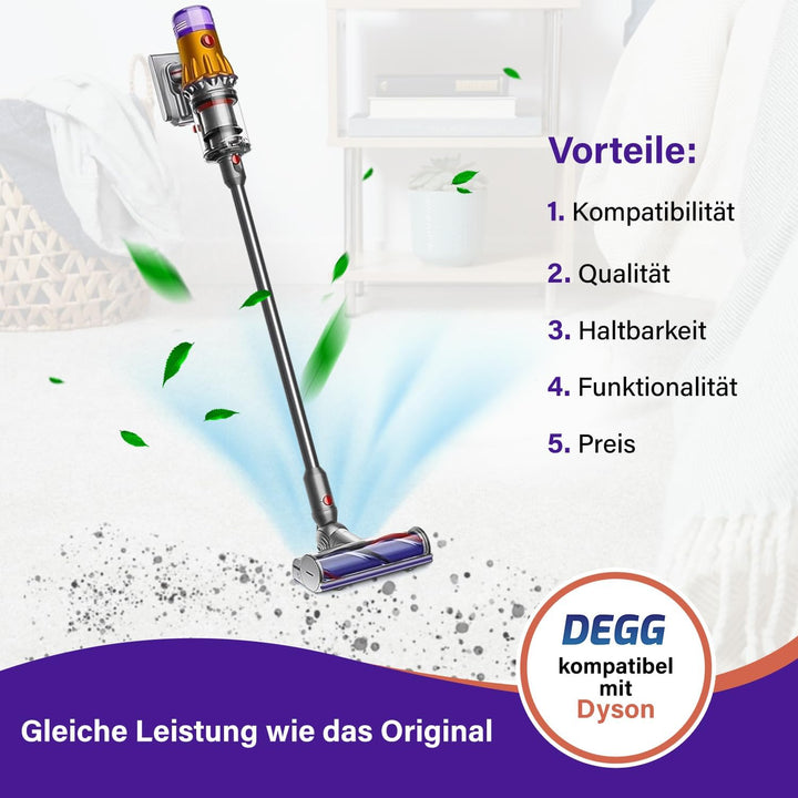 DEGG Staubsaugerrohr - Kompatibel mit Dyson V12 Teleskoprohr 34MM, Verlängerungsrohr, Saugrohr Ersat