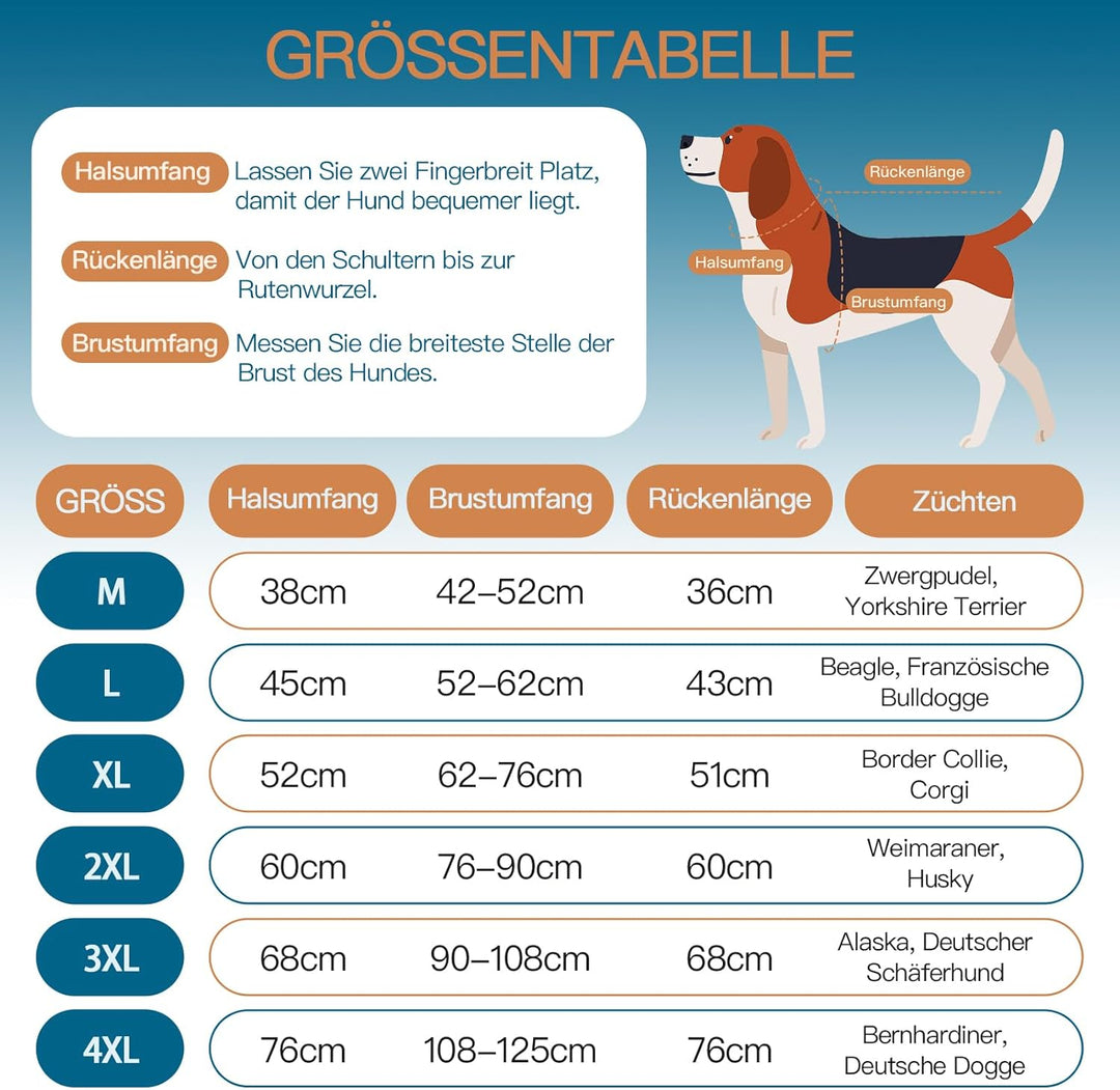 Hundejacke Wasserdichter, Leichte & Fleece Hundemantel für Grosse Hunde, Hundejacke mit Reflektieren