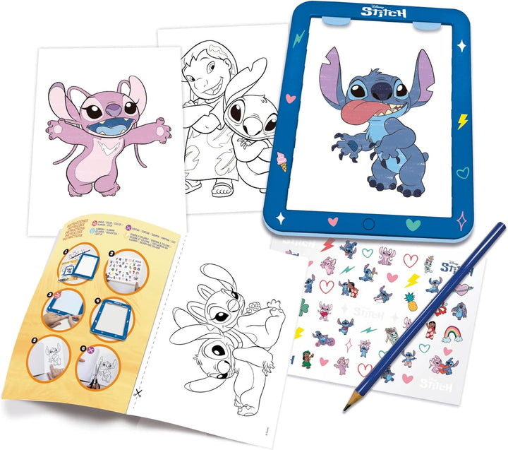 Educa - Stitch-Design-Tisch | Disney-Zeichnungen für Kinder | Malen und Dekorieren mit Lilo und Stit