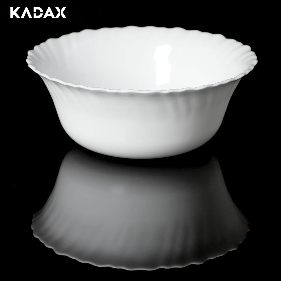 KADAX Geschirrservice 3-teilig, Geschirrset für 1 Person, Tafelservice mit Müslischale, Desserttelle