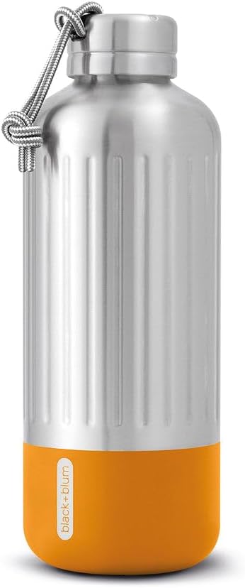 BLACK + BLUM Explorer Isolierflasche | Orange | 850 ml | Trinkflasche Thermo hält 24h kalt & 12h hei