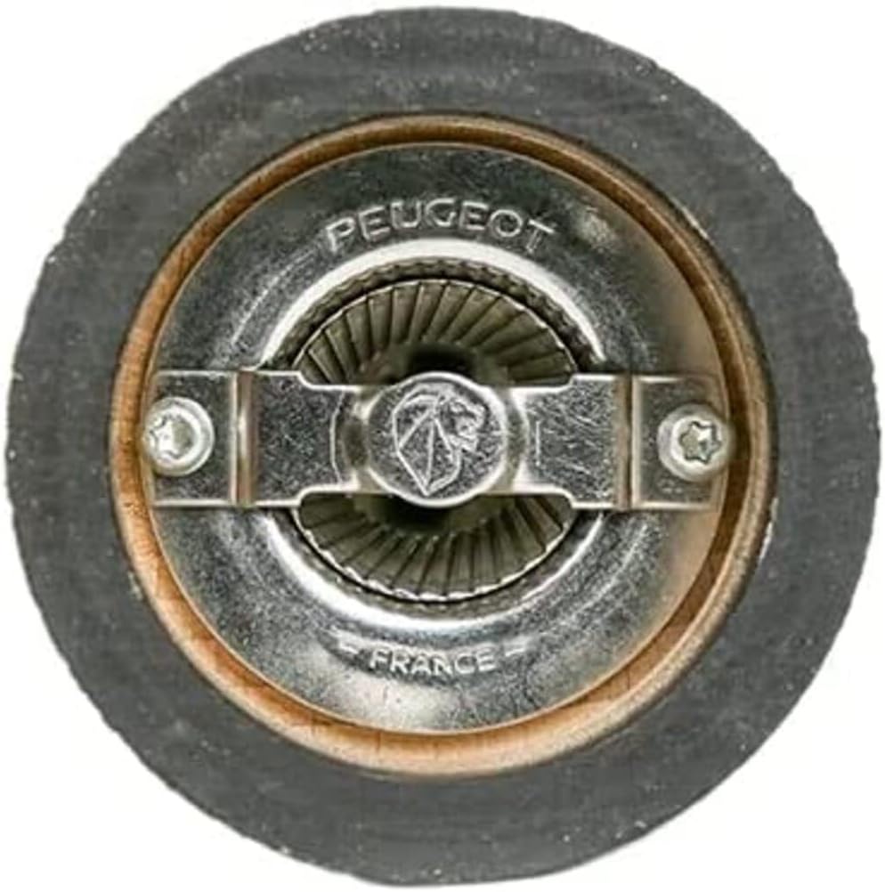PEUGEOT - Salzmühle Paris Nature Black 12 cm + Salz - Klassische Mahlgradeinstellung - Aus recycelte