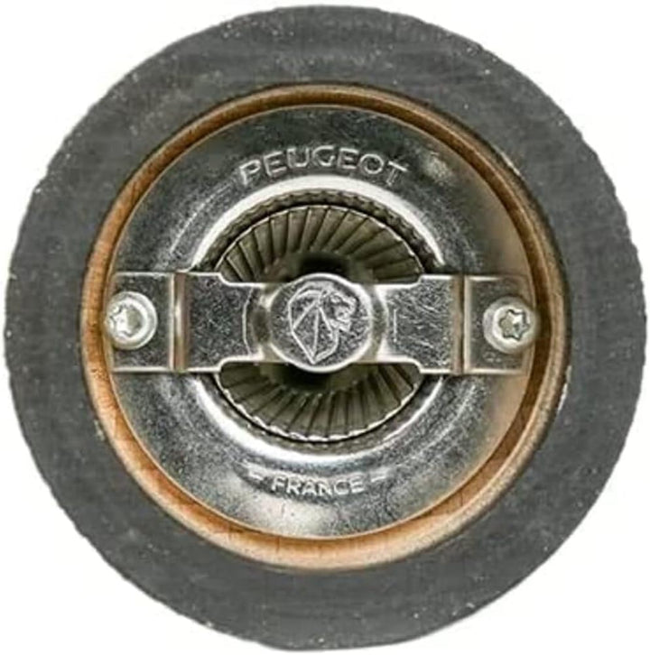 PEUGEOT - Salzmühle Paris Nature Black 12 cm + Salz - Klassische Mahlgradeinstellung - Aus recycelte