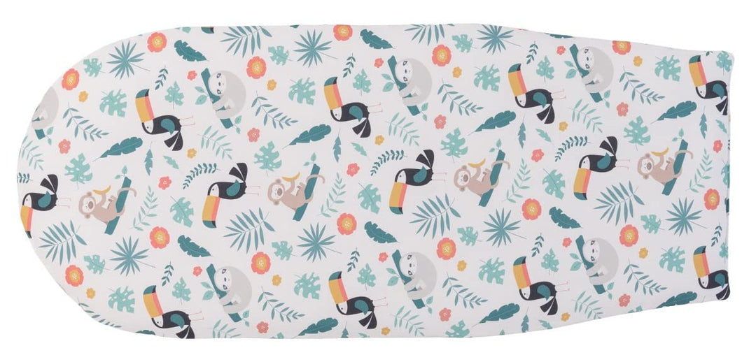 ULLENBOOM ® Einlage für Babynestchen 35 x 75 cm Dschungel (Made in EU) - bequeme Polsterung für das